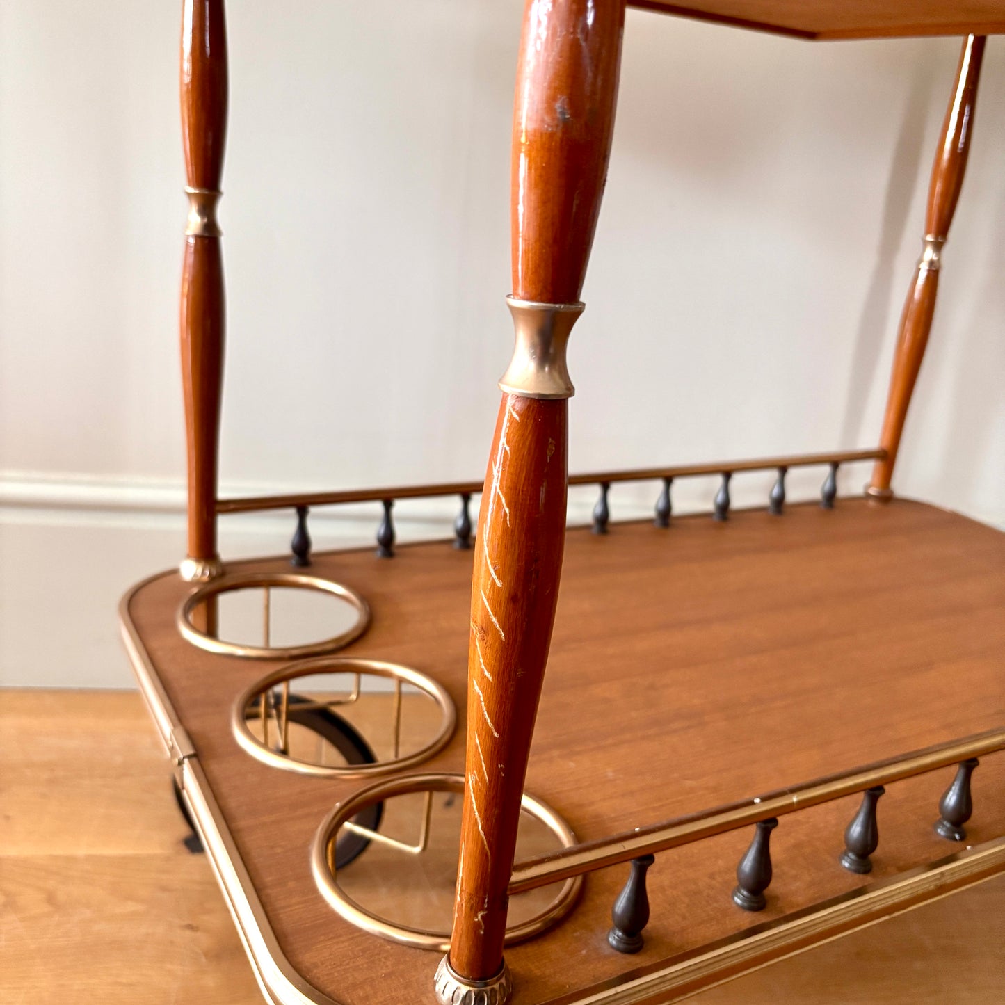 Italian Vintage Mid Century Drinks Trolley