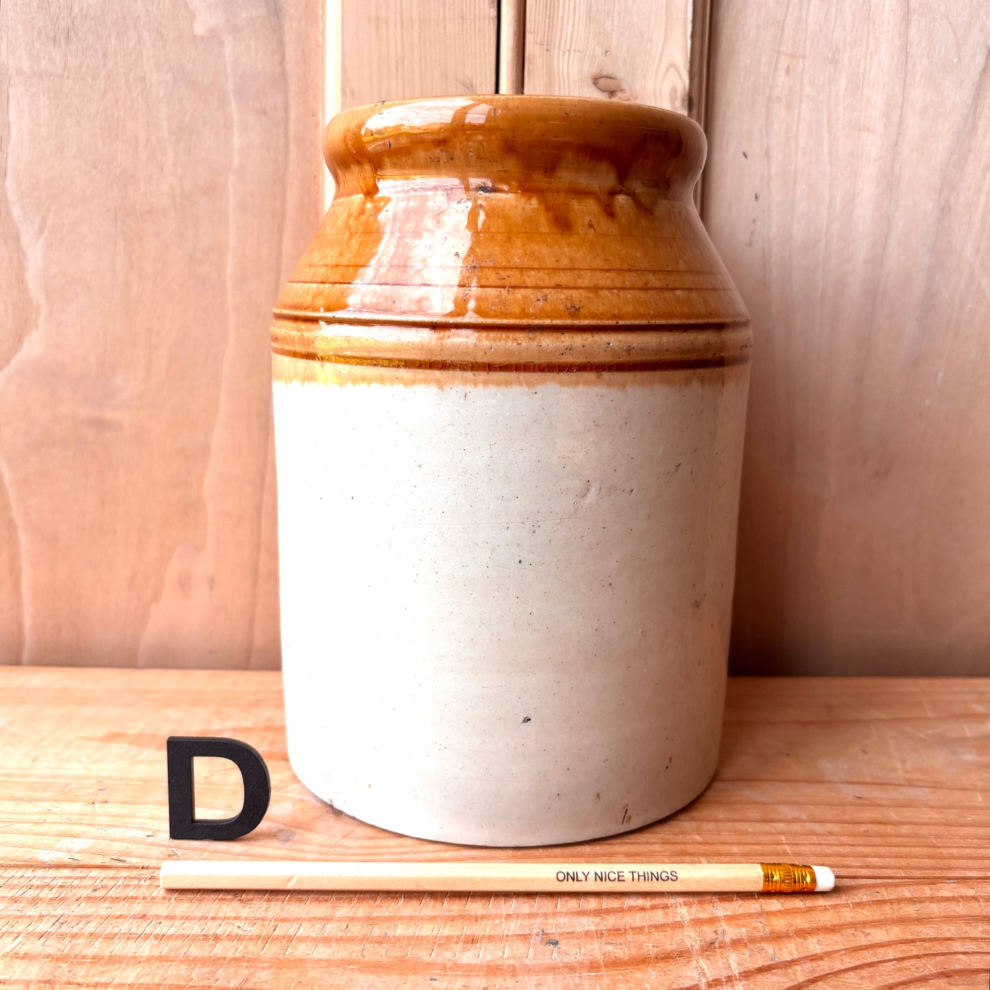 Vintage stoneware jars