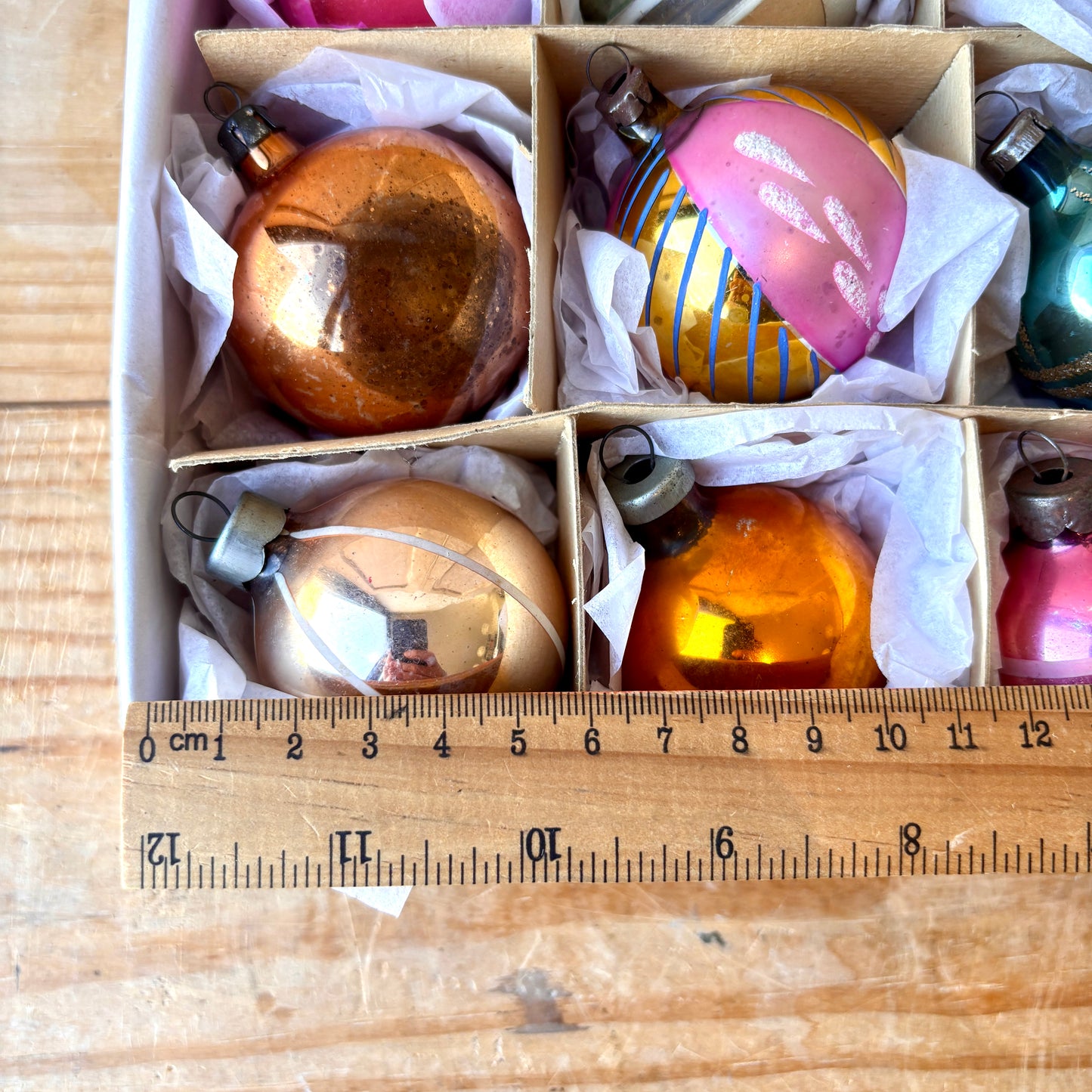 Vintage Christmas Bauble set of 12