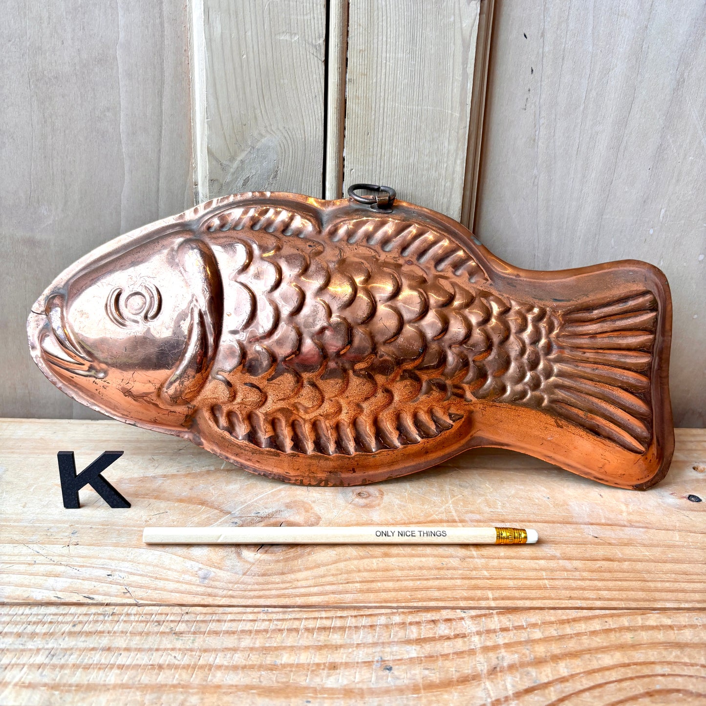 Vintage Copper fish moulds