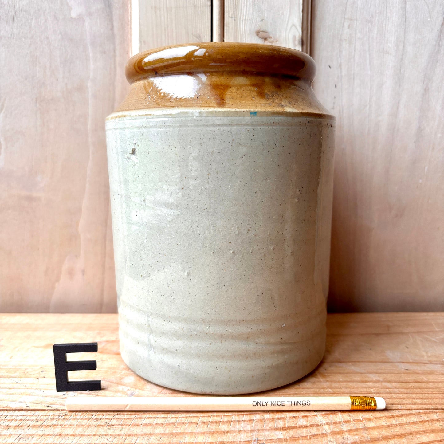 Vintage stoneware jars