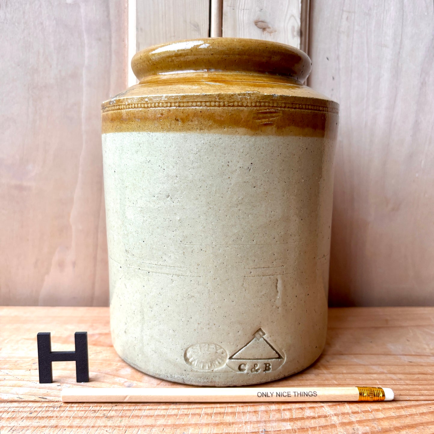 Vintage stoneware jars