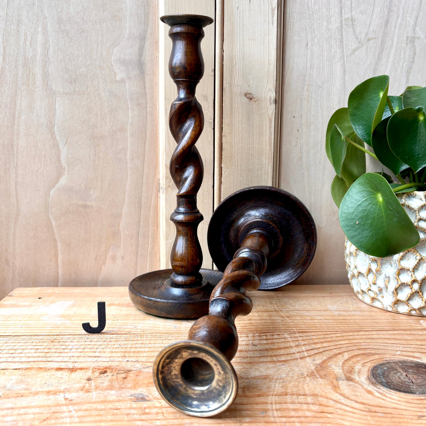 Pair of vintage candlesticks