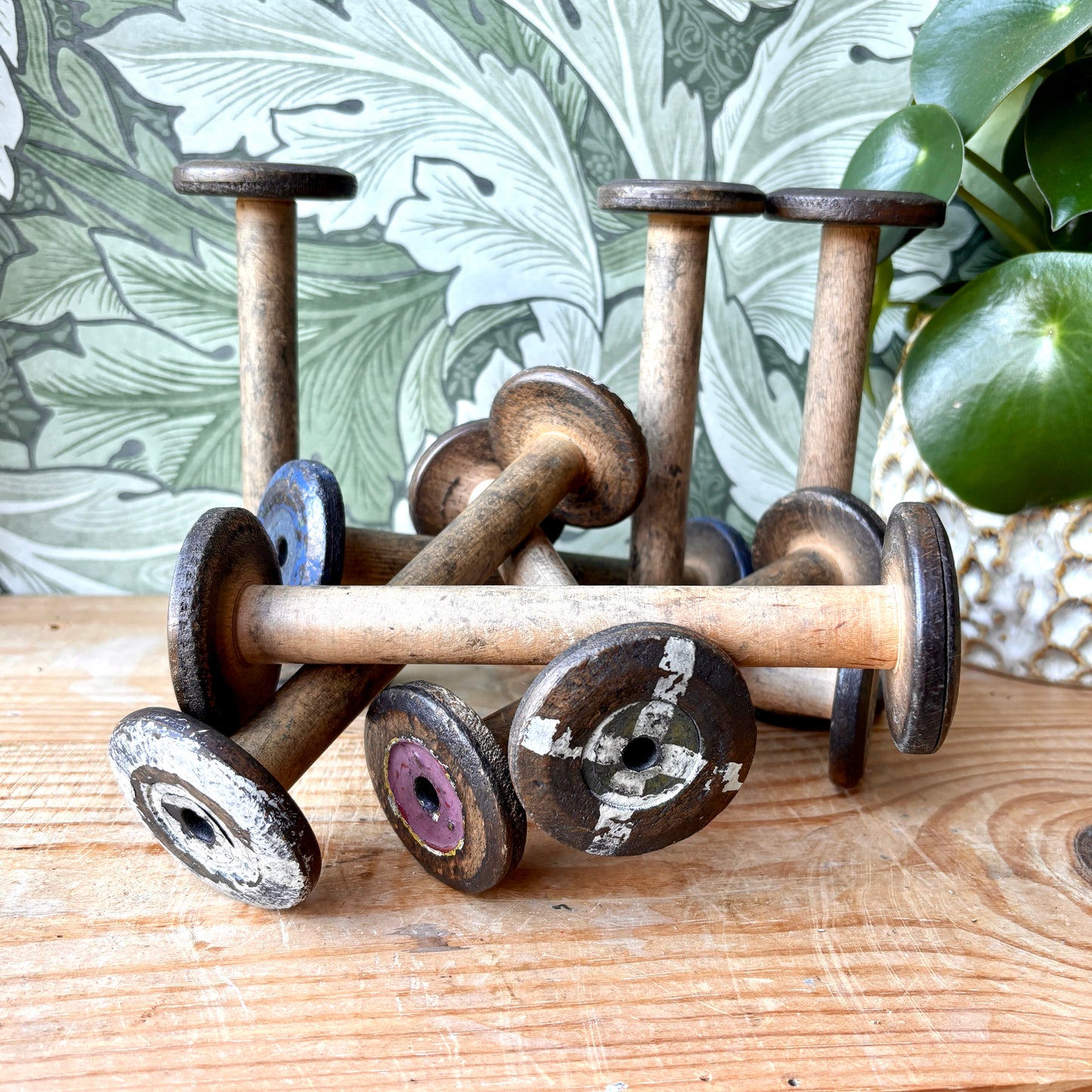 Vintage Wooden Bobbins