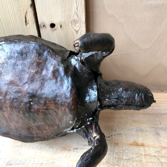 Antique French Papier Mache Tortoise