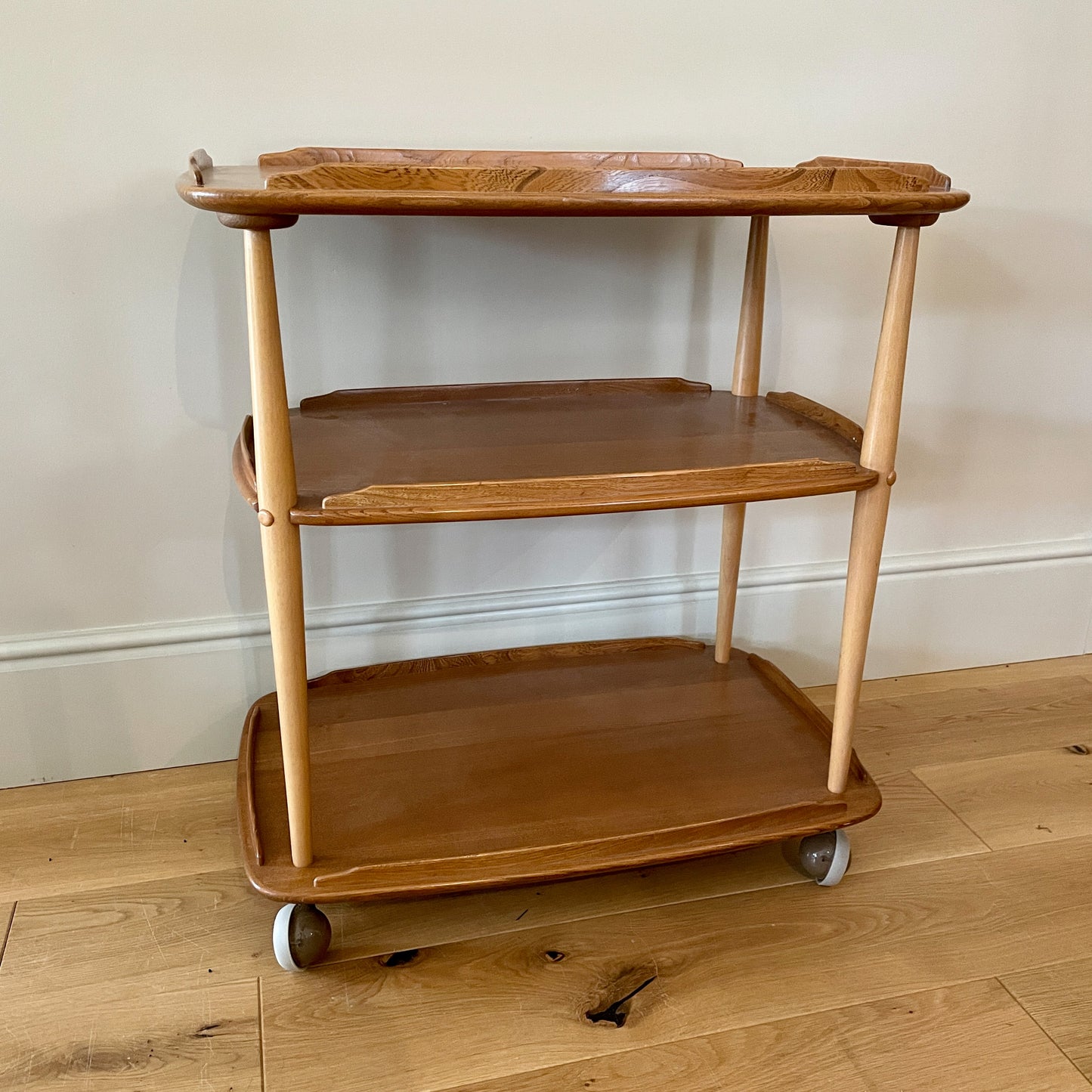 Ercol three tier trolley model 458