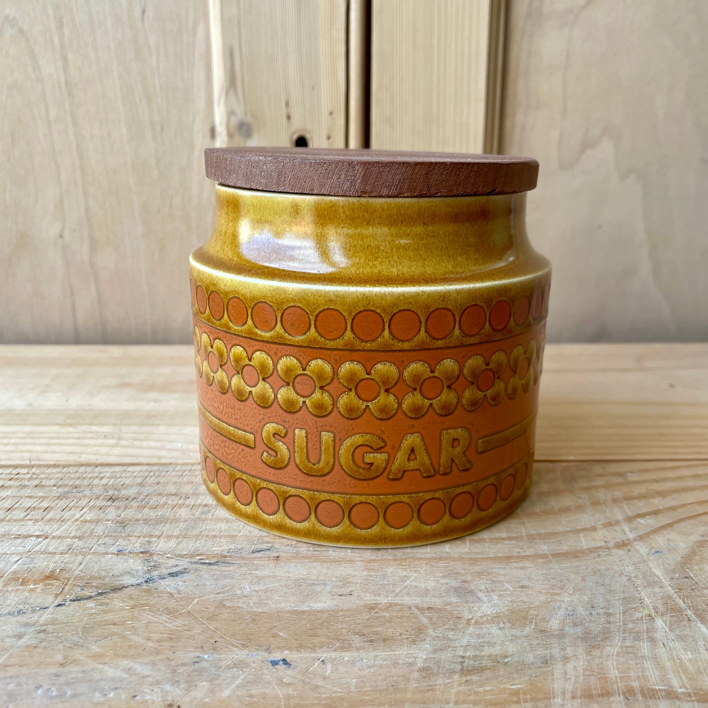 Hornsea Saffron storage jar