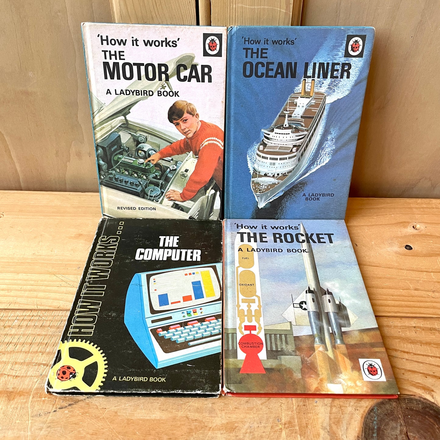Vintage Ladybird books Series 654 books 1, 2, 8 and 10