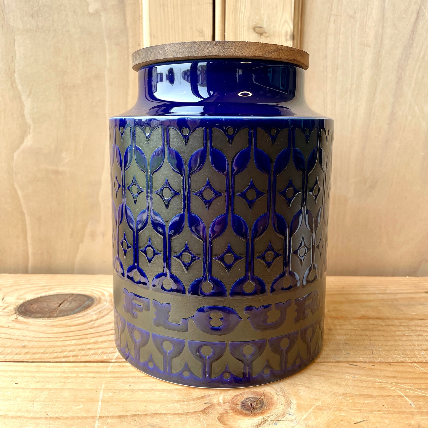 Hornsea Midnight Blue Heirloom storage jars