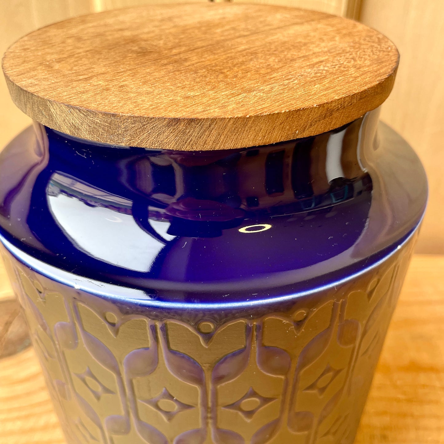 Hornsea Midnight Blue Heirloom storage jars