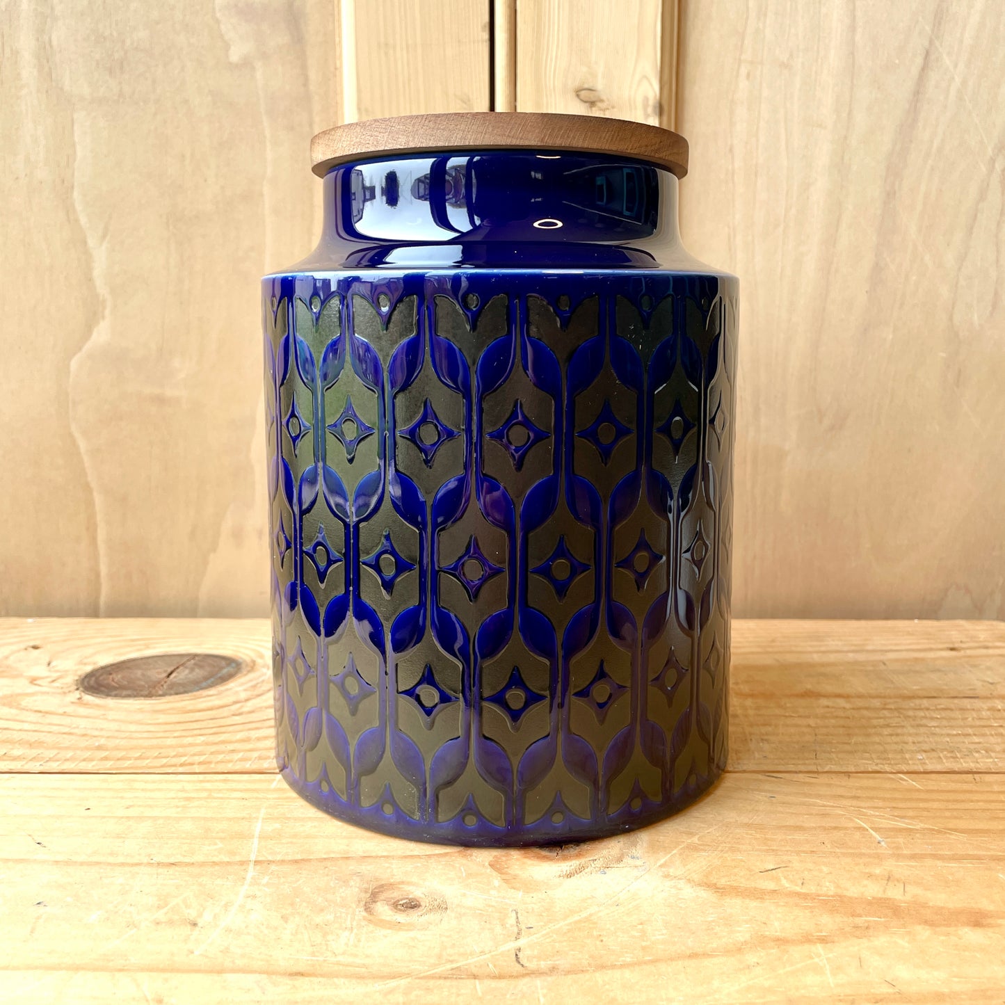 Hornsea Midnight Blue Heirloom storage jars