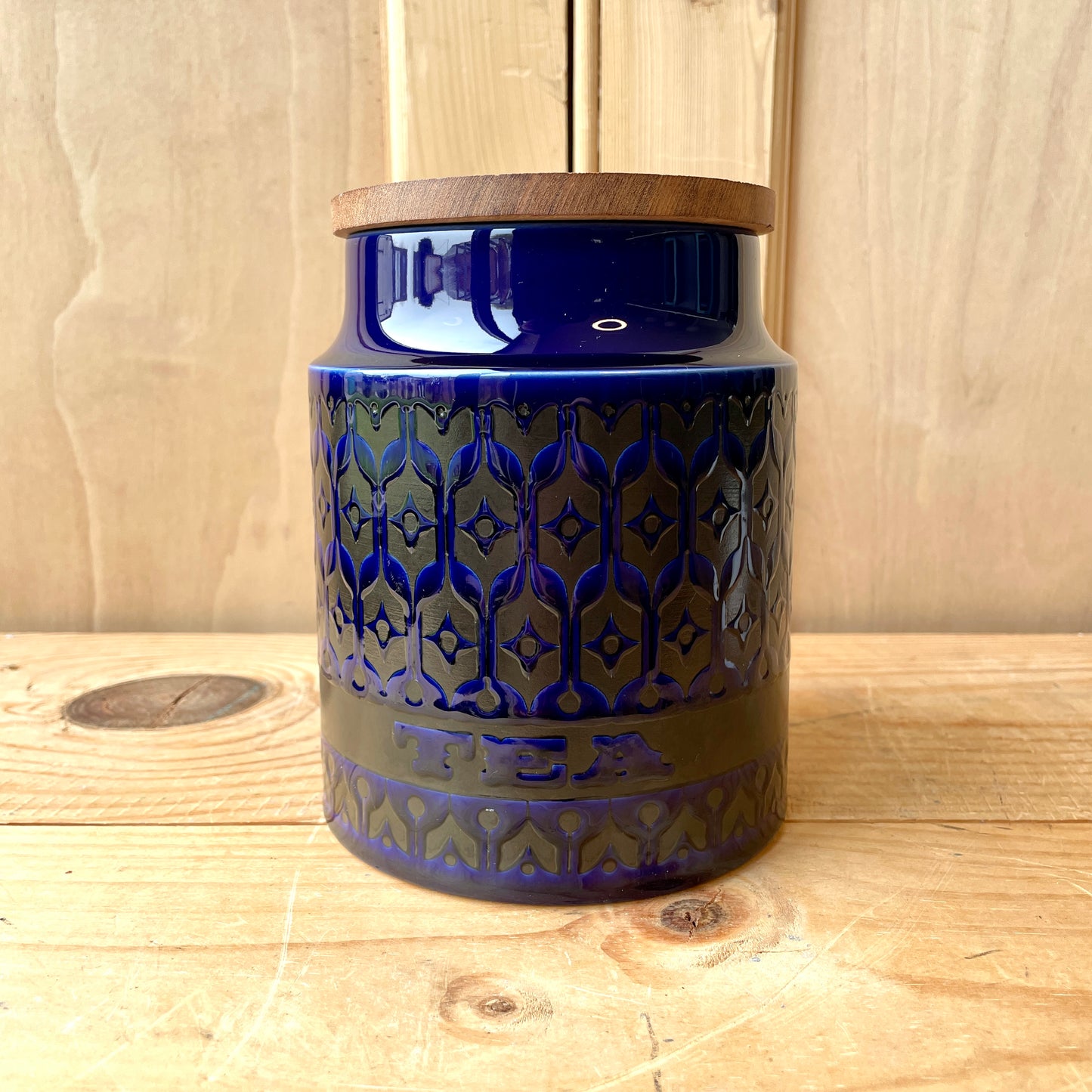 Hornsea Midnight Blue Heirloom storage jars