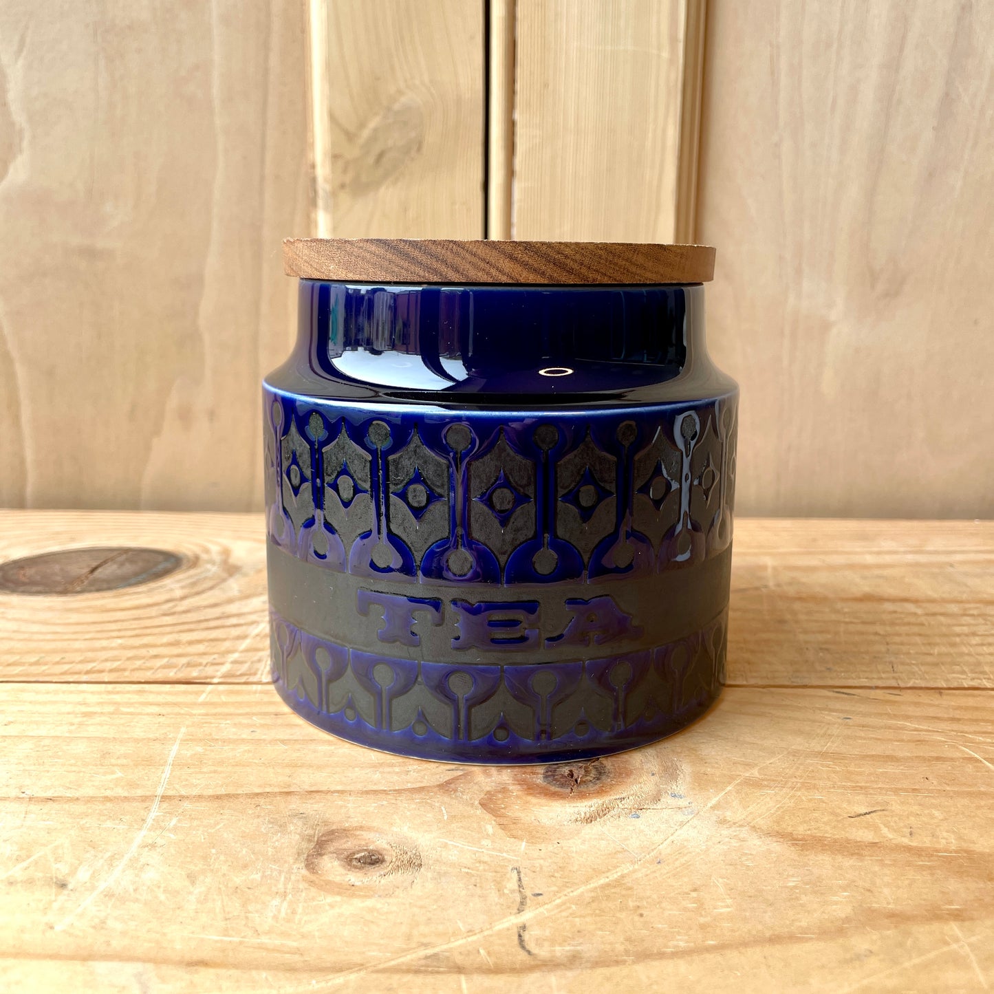 Hornsea Midnight Blue Heirloom storage jars