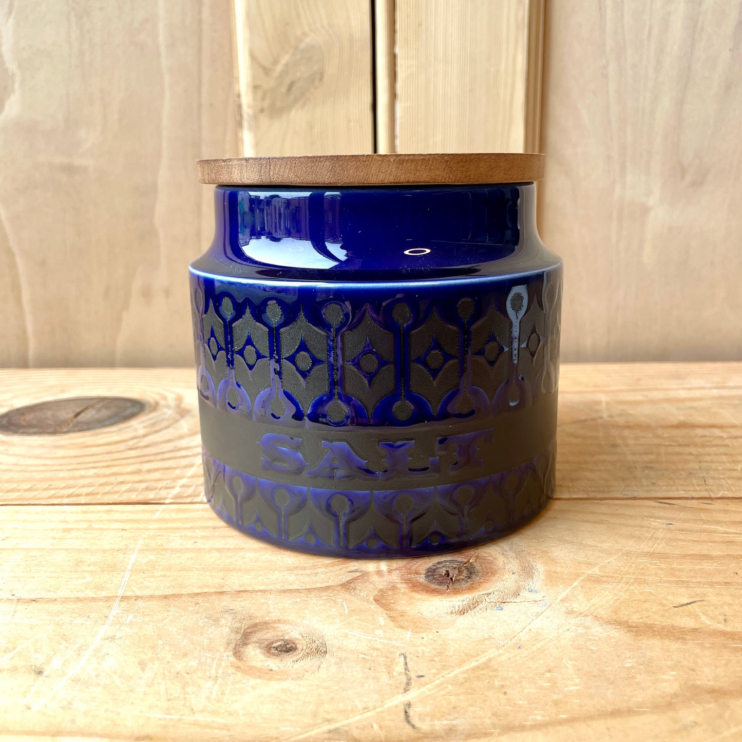 Hornsea Midnight Blue Heirloom storage jars