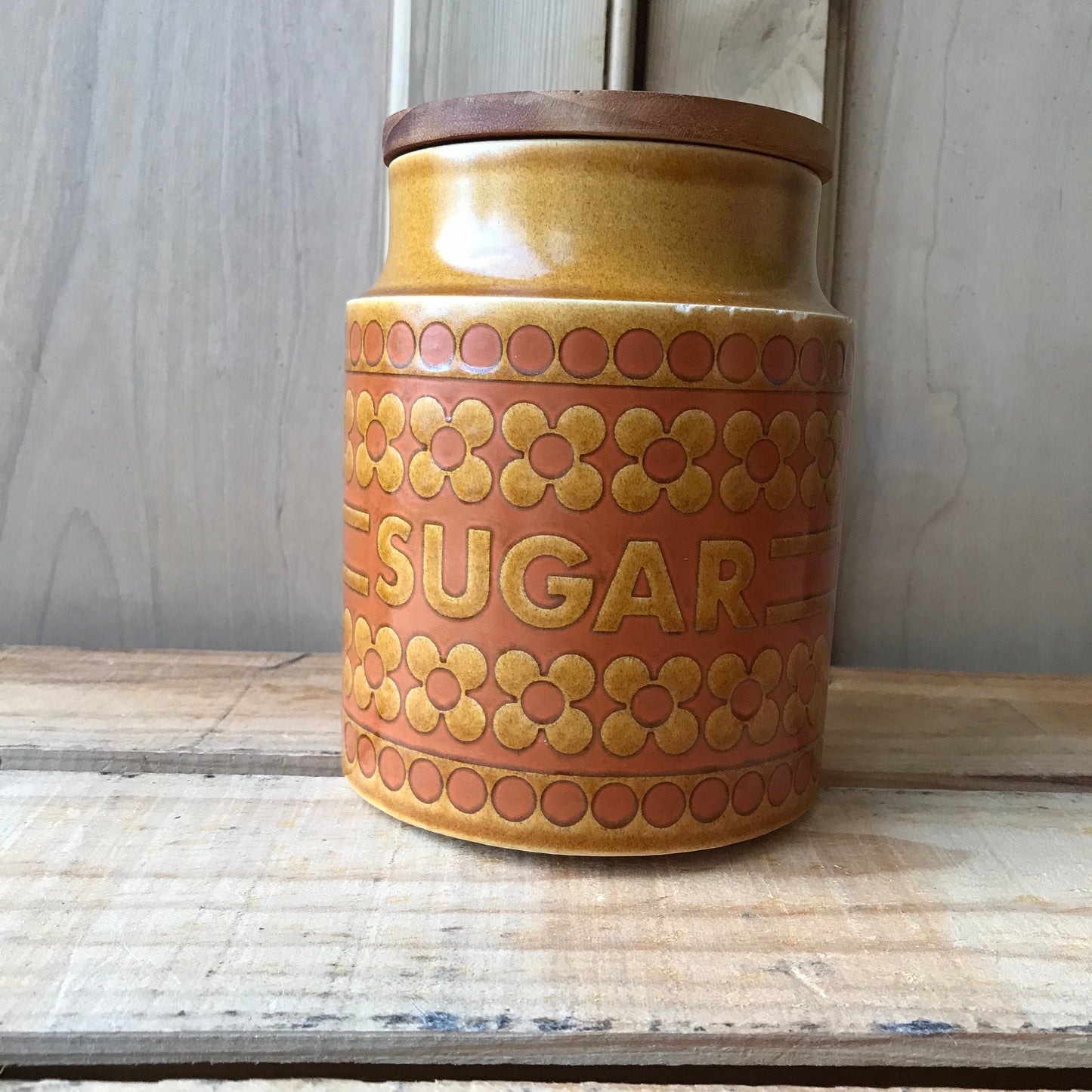 Hornsea Saffron storage jar