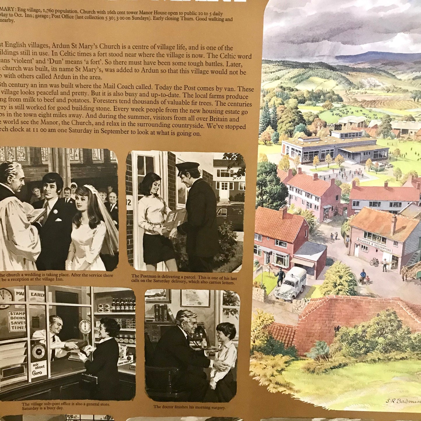 Vintage educational poster: Ardun St. Mary
