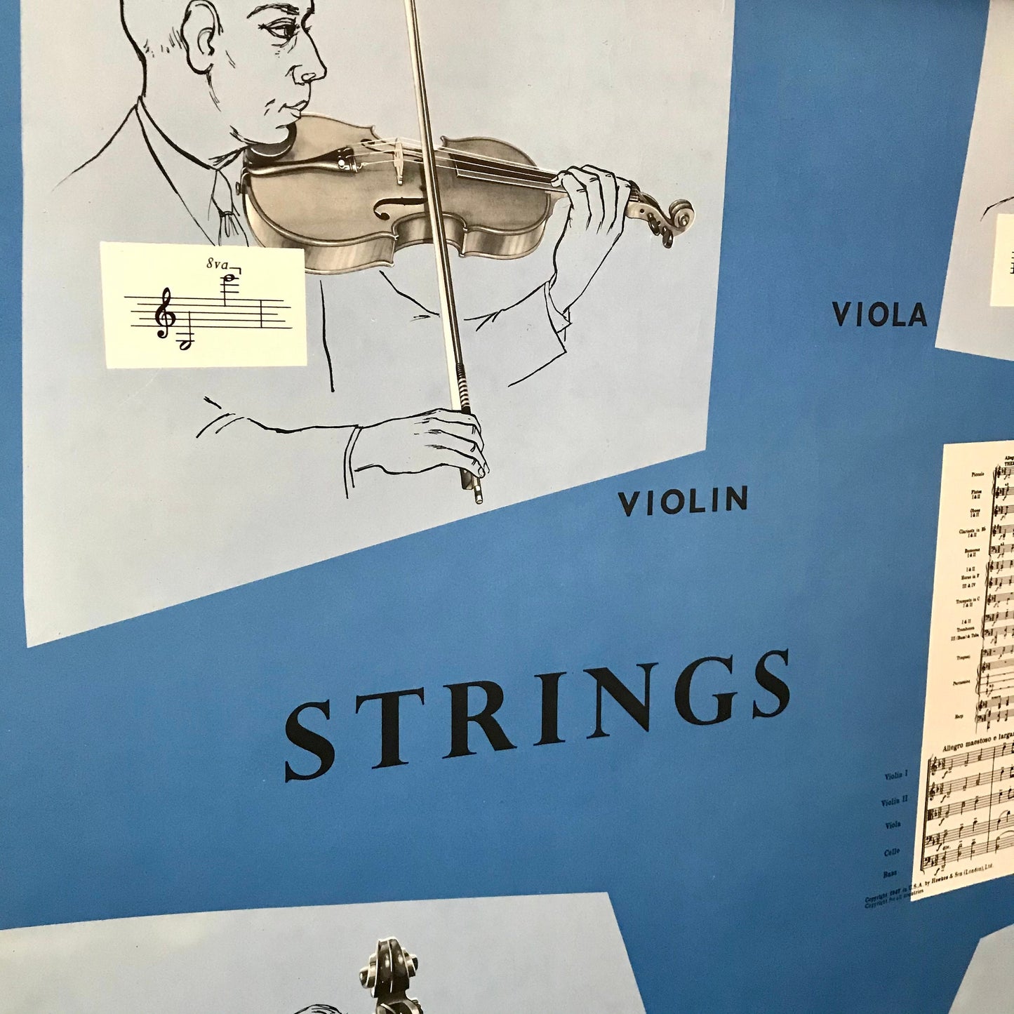 Vintage educational posters: The Orchestra set of five
