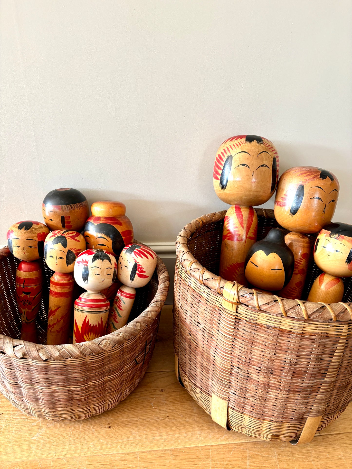 Traditional Japanese Okimono Kago (Storage Basket)