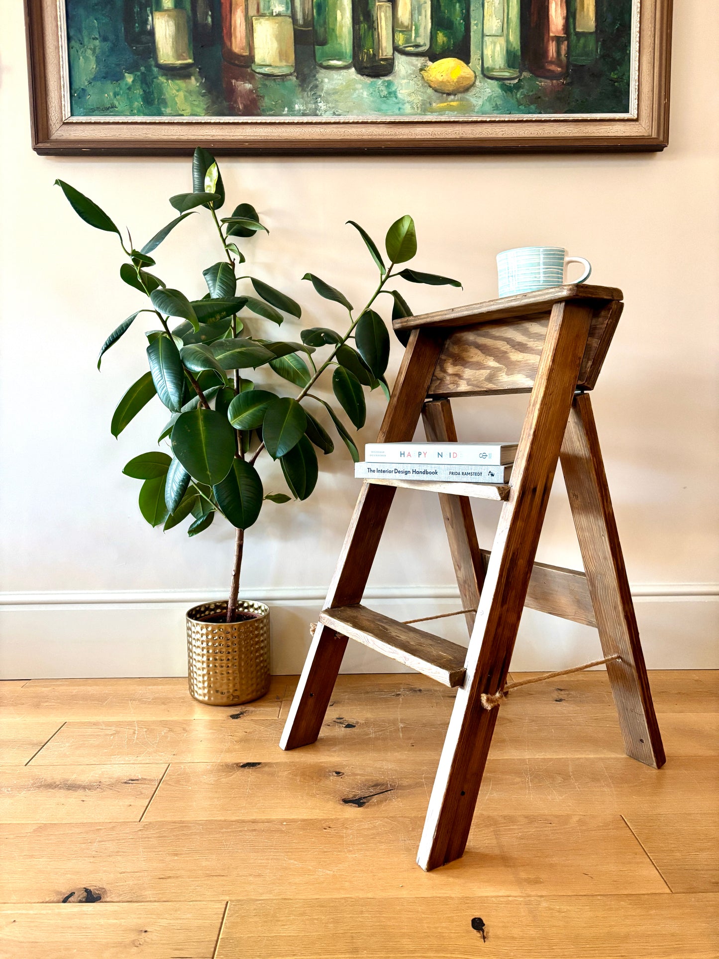 Vintage Wooden Step Ladder