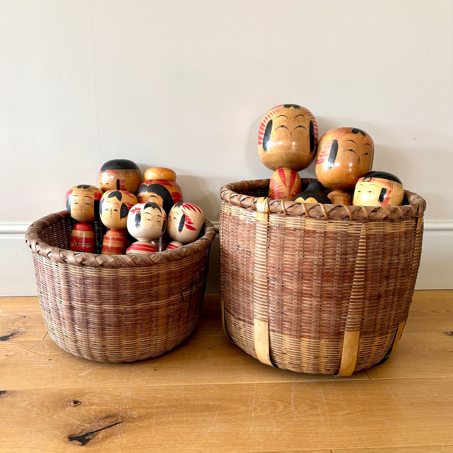 Traditional Japanese Okimono Kago (Storage Basket)