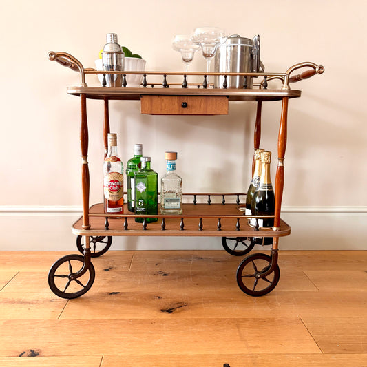 Italian Vintage Mid Century Drinks Trolley