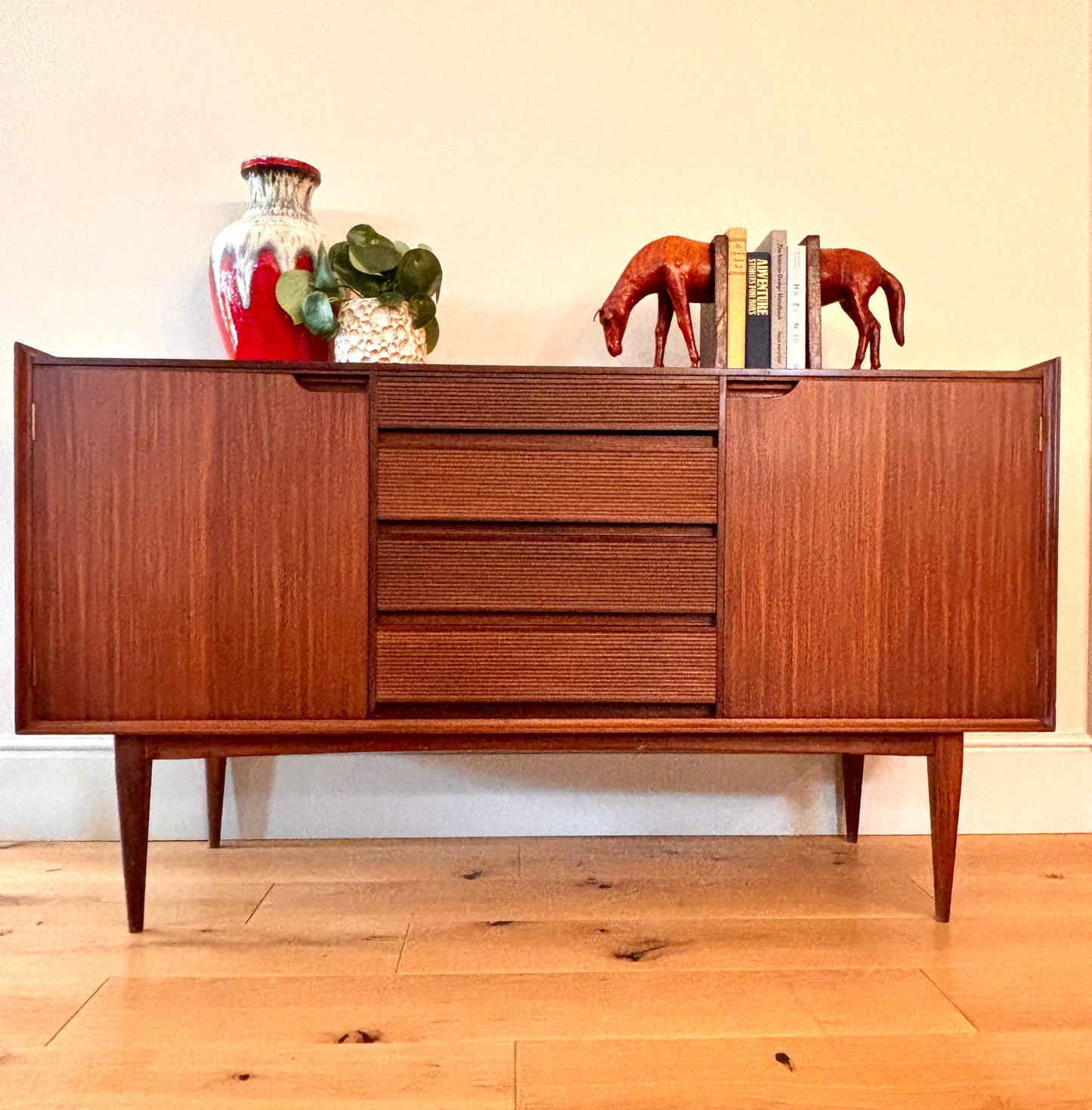 Vintage Richard Hornby for Heals of London Mid-Century Teak sideboard