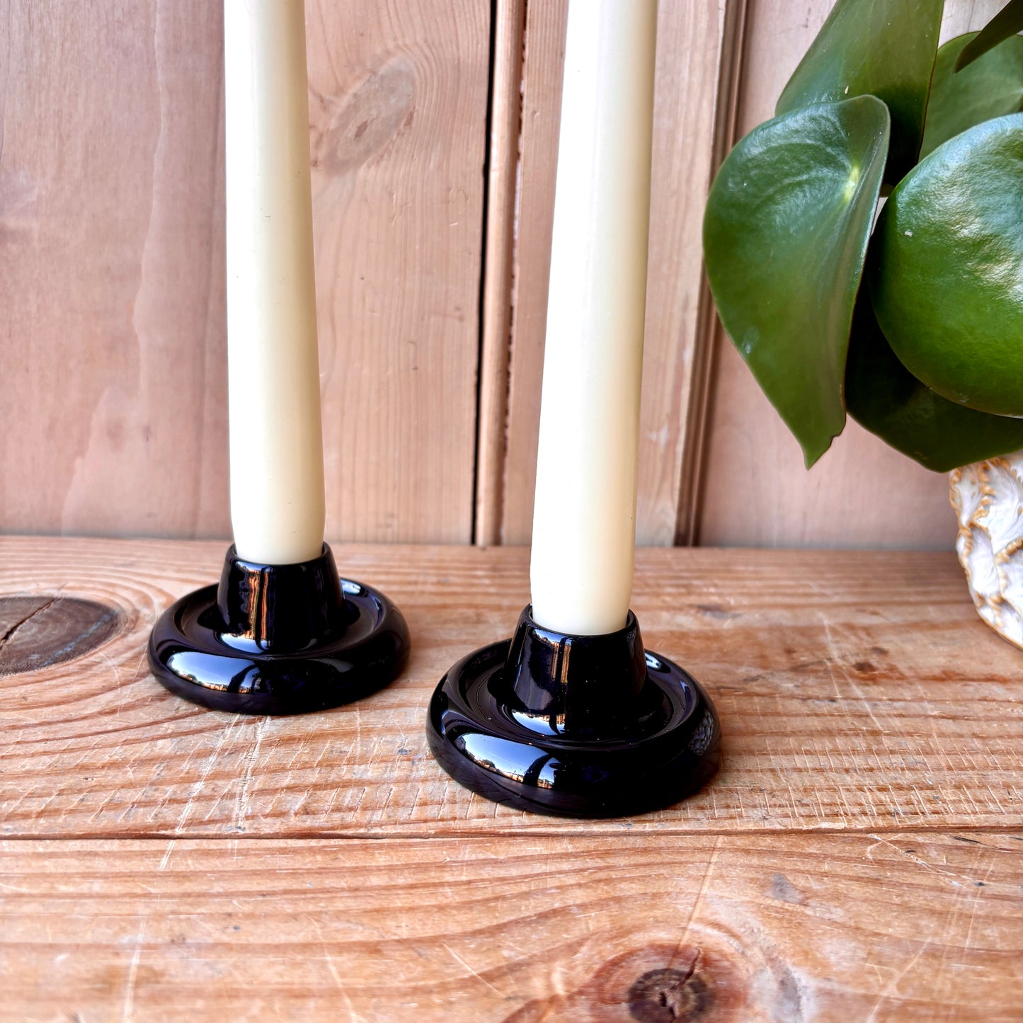 Vintage Wade candle holders