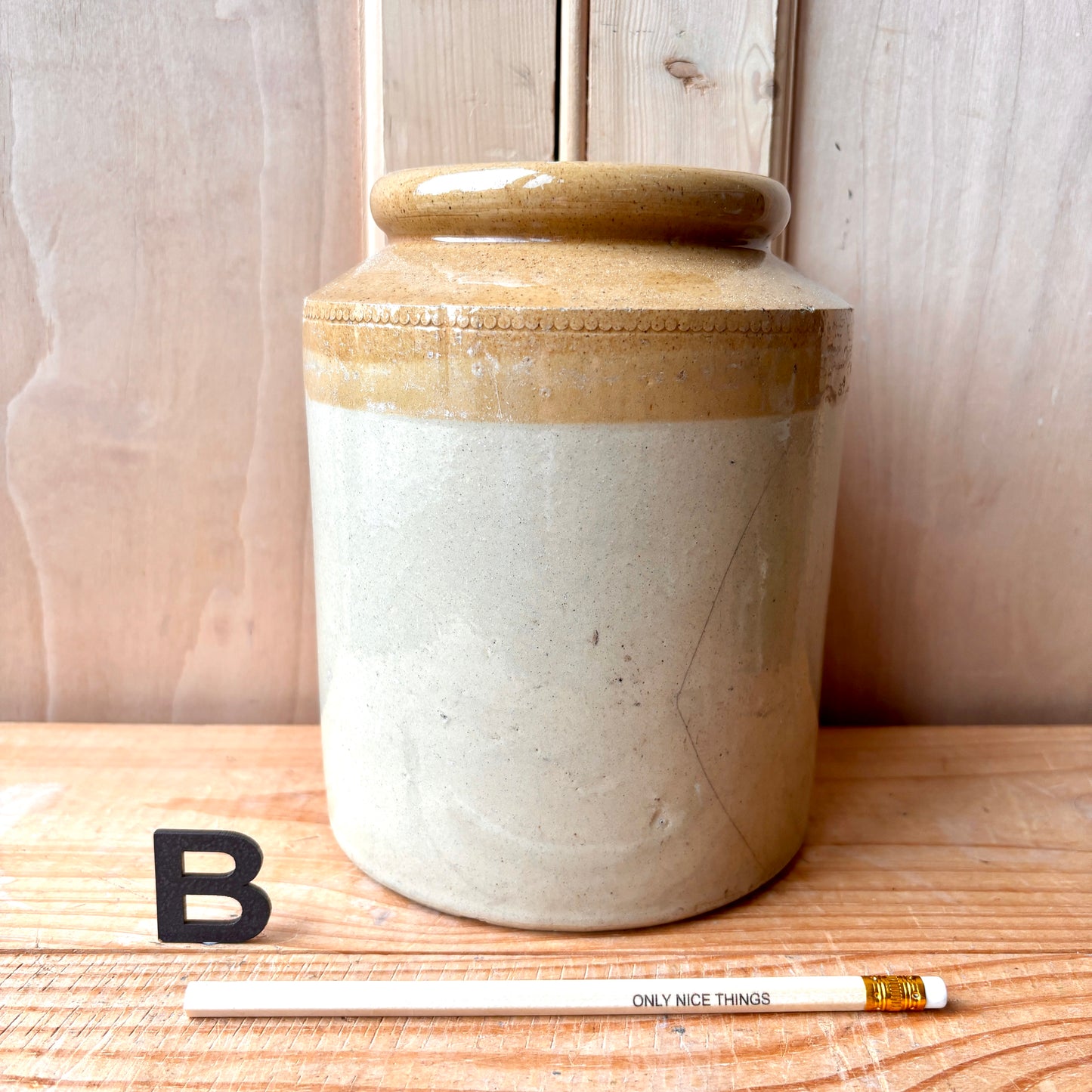 Vintage stoneware jars