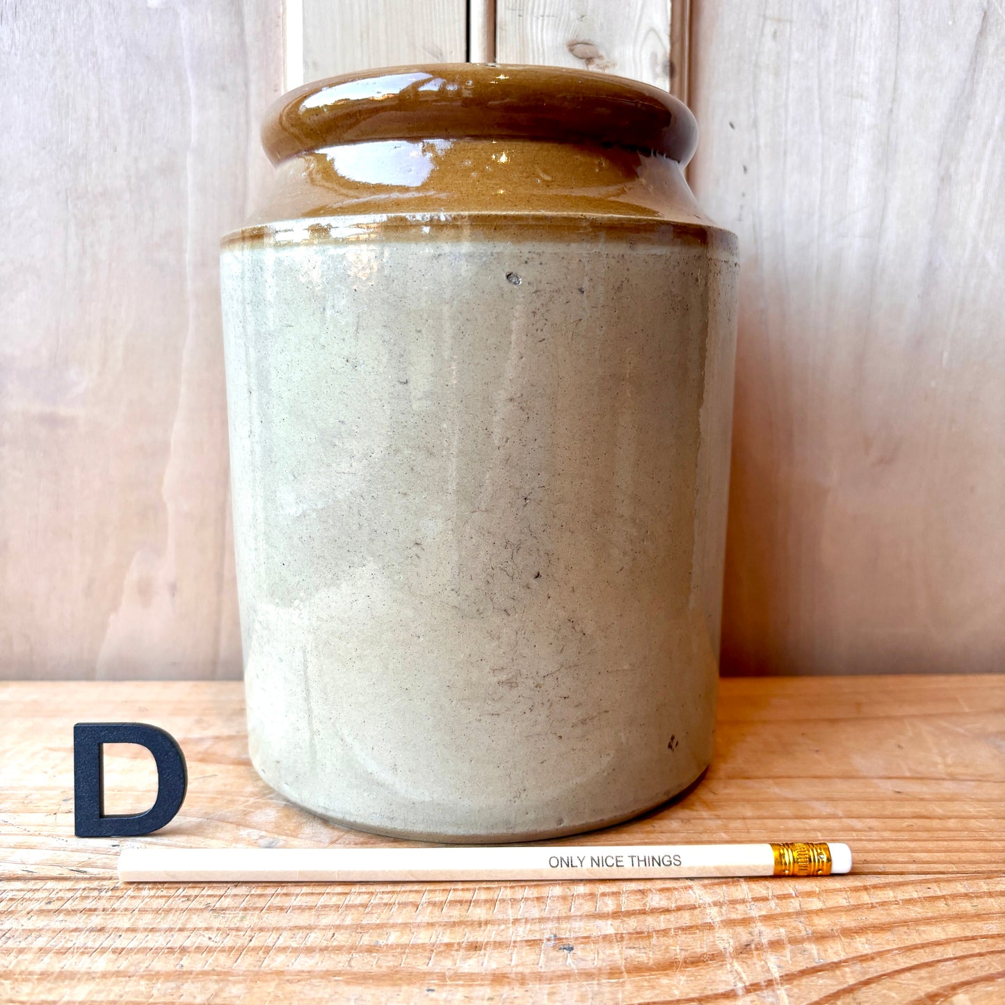 Vintage stoneware jars