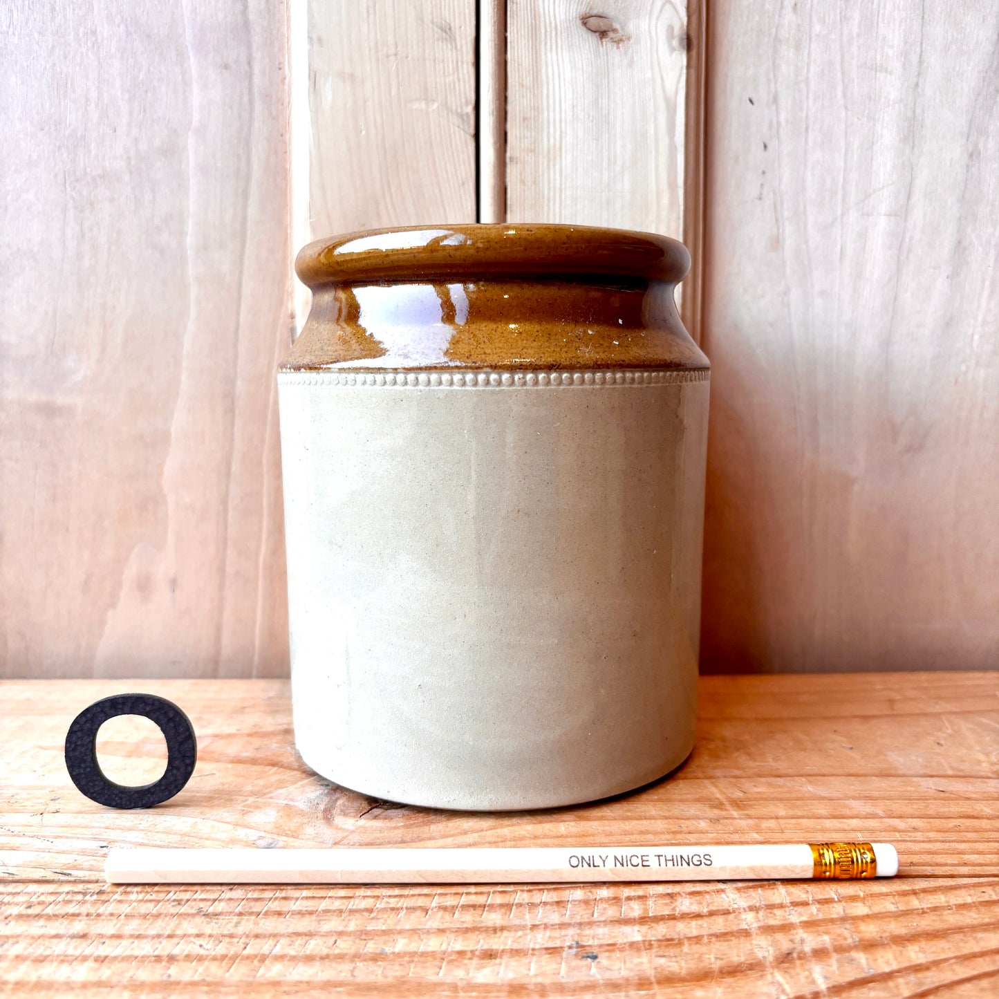 Vintage stoneware jars