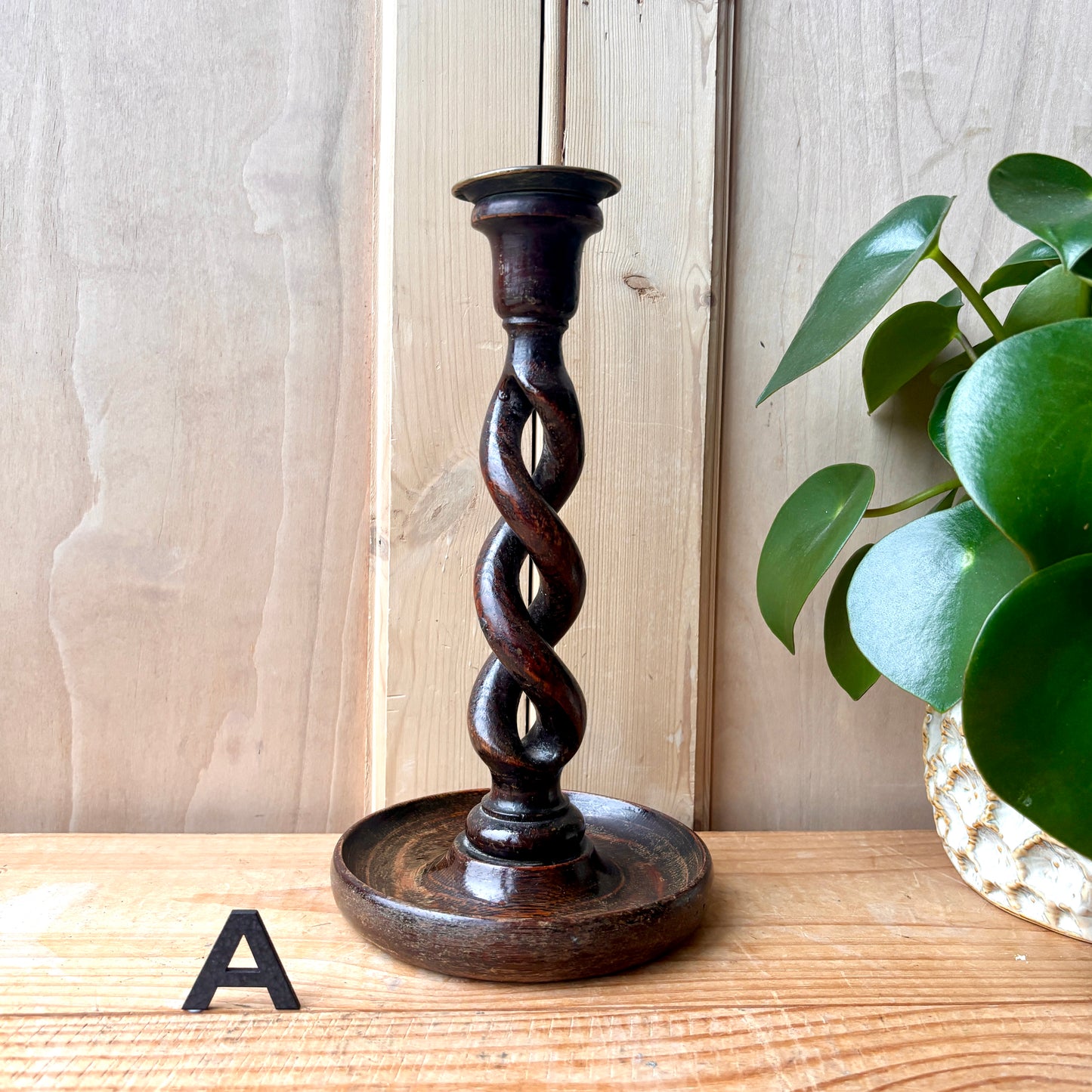 Single vintage candlesticks