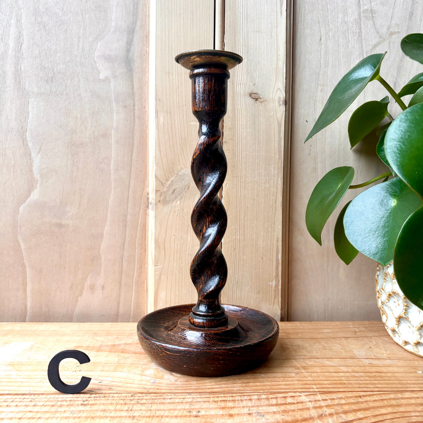 Single vintage candlesticks