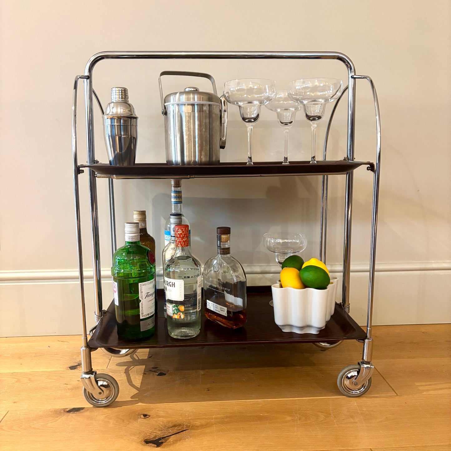 Vintage Bremshey & Co Gerlinol “Dinette” Folding Drinks / Serving Trolley