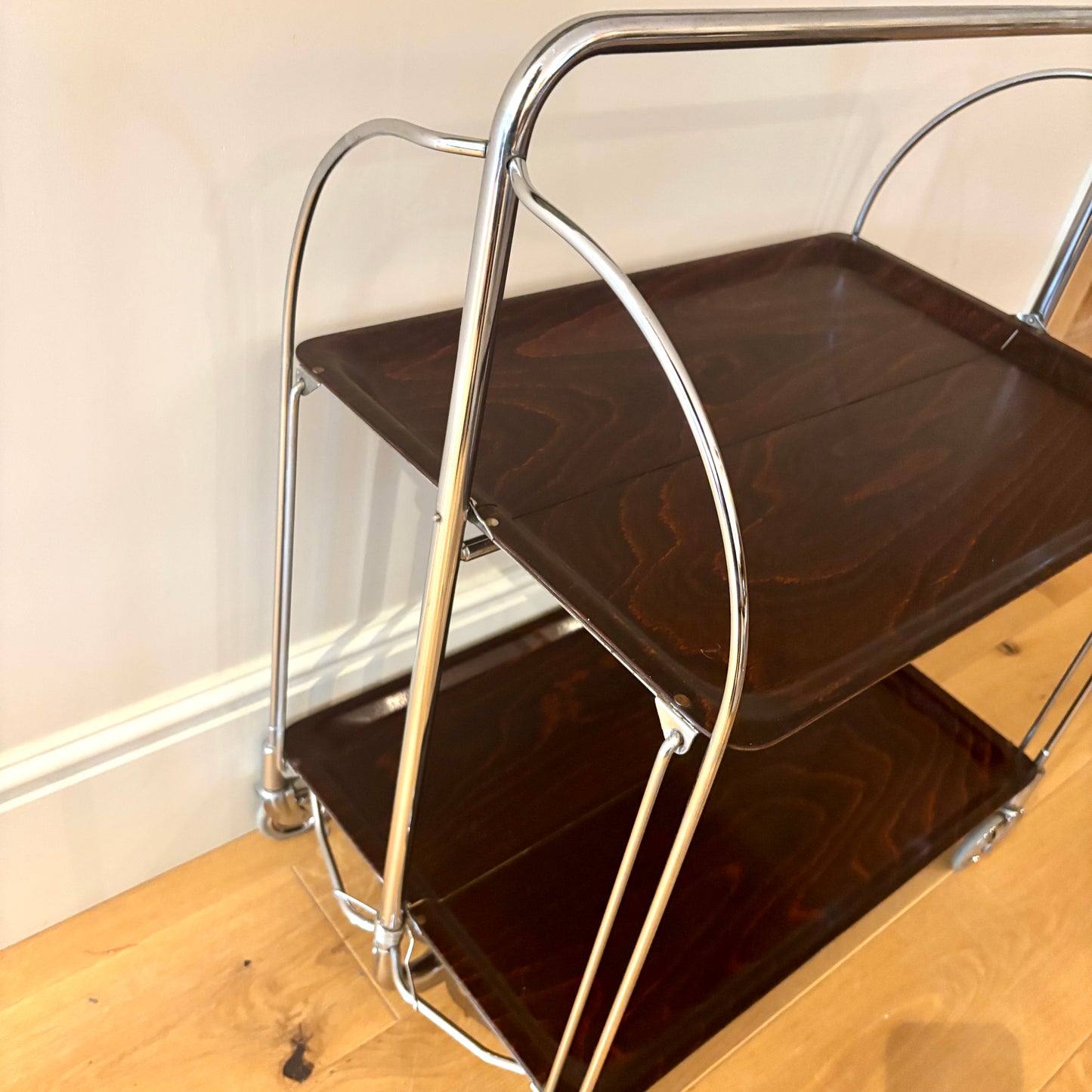 Vintage Bremshey & Co Gerlinol “Dinette” Folding Drinks / Serving Trolley