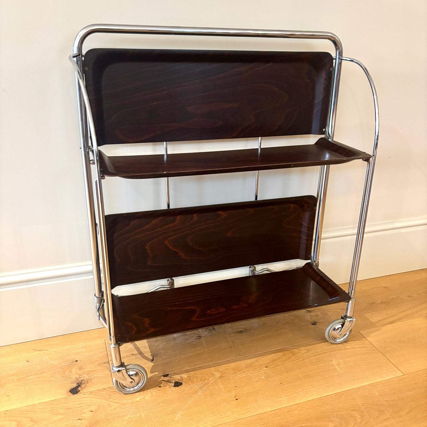 Vintage Bremshey & Co Gerlinol “Dinette” Folding Drinks / Serving Trolley