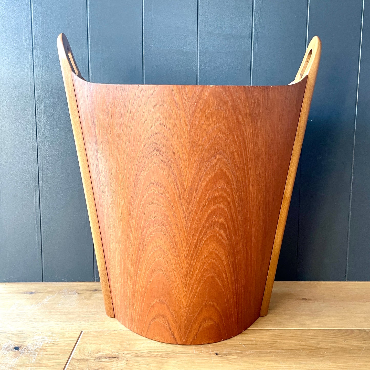 Einar Barnes for P.S. Haggen Teak Waste Paper Basket