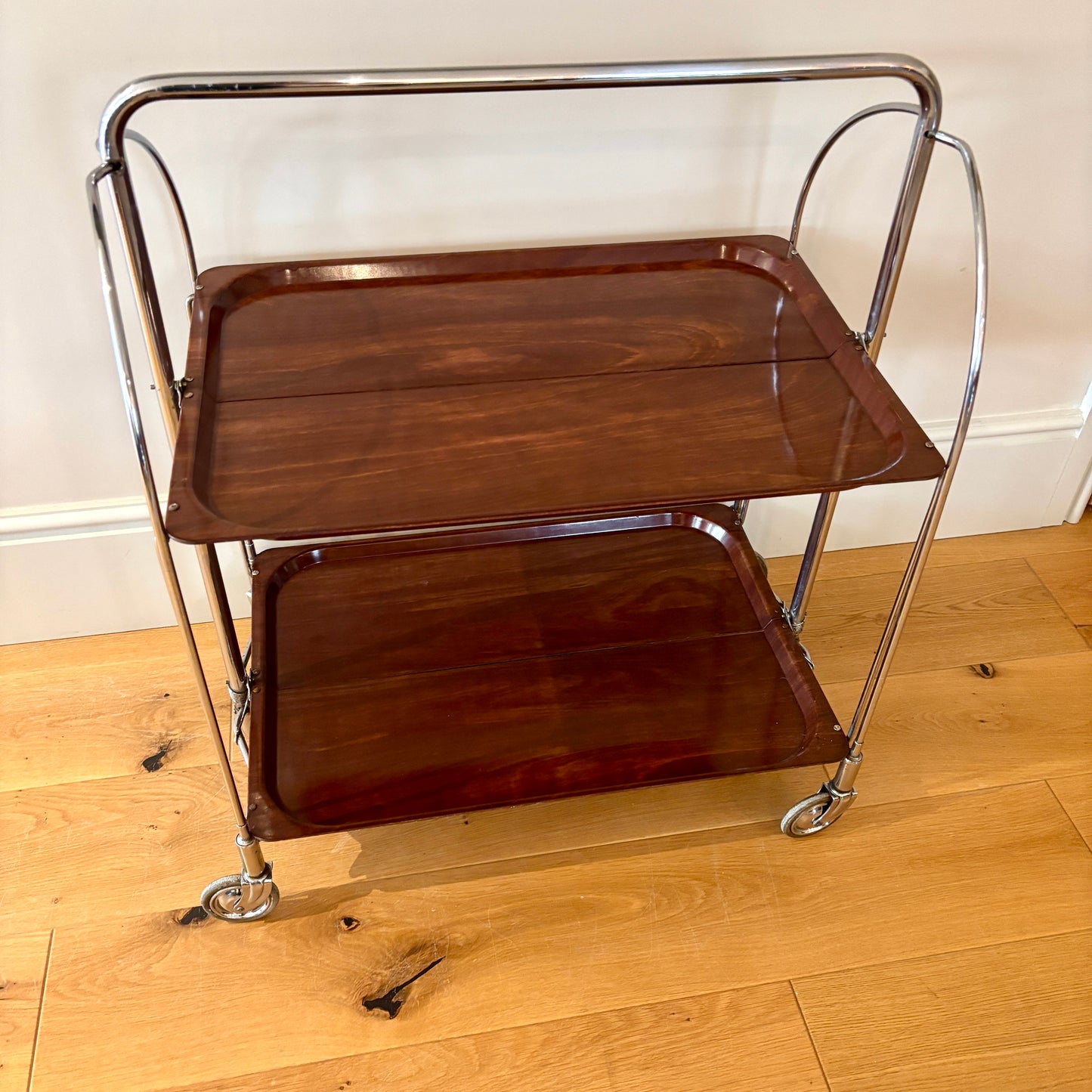 Vintage Bremshey & Co Gerlinol “Dinette” Folding Drinks / Serving Trolley