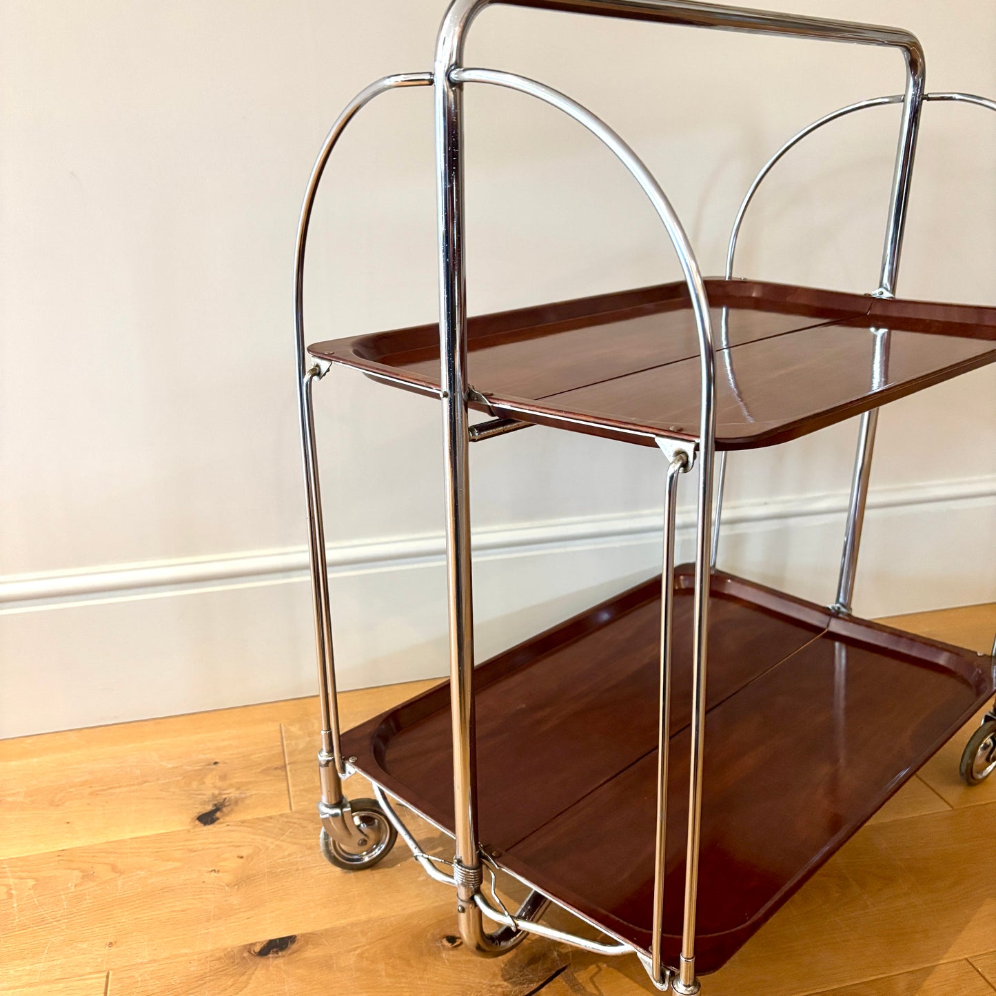 Vintage Bremshey & Co Gerlinol “Dinette” Folding Drinks / Serving Trolley
