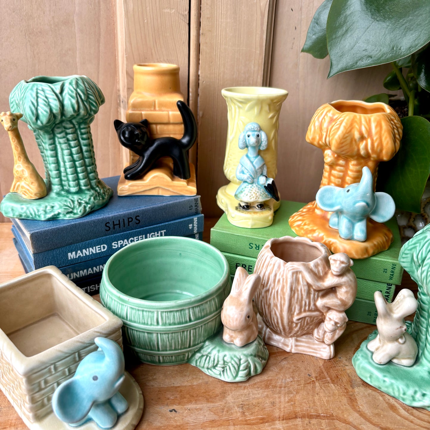 Vintage SylvaC Bud Vases, SylvaC Trinket Dishes