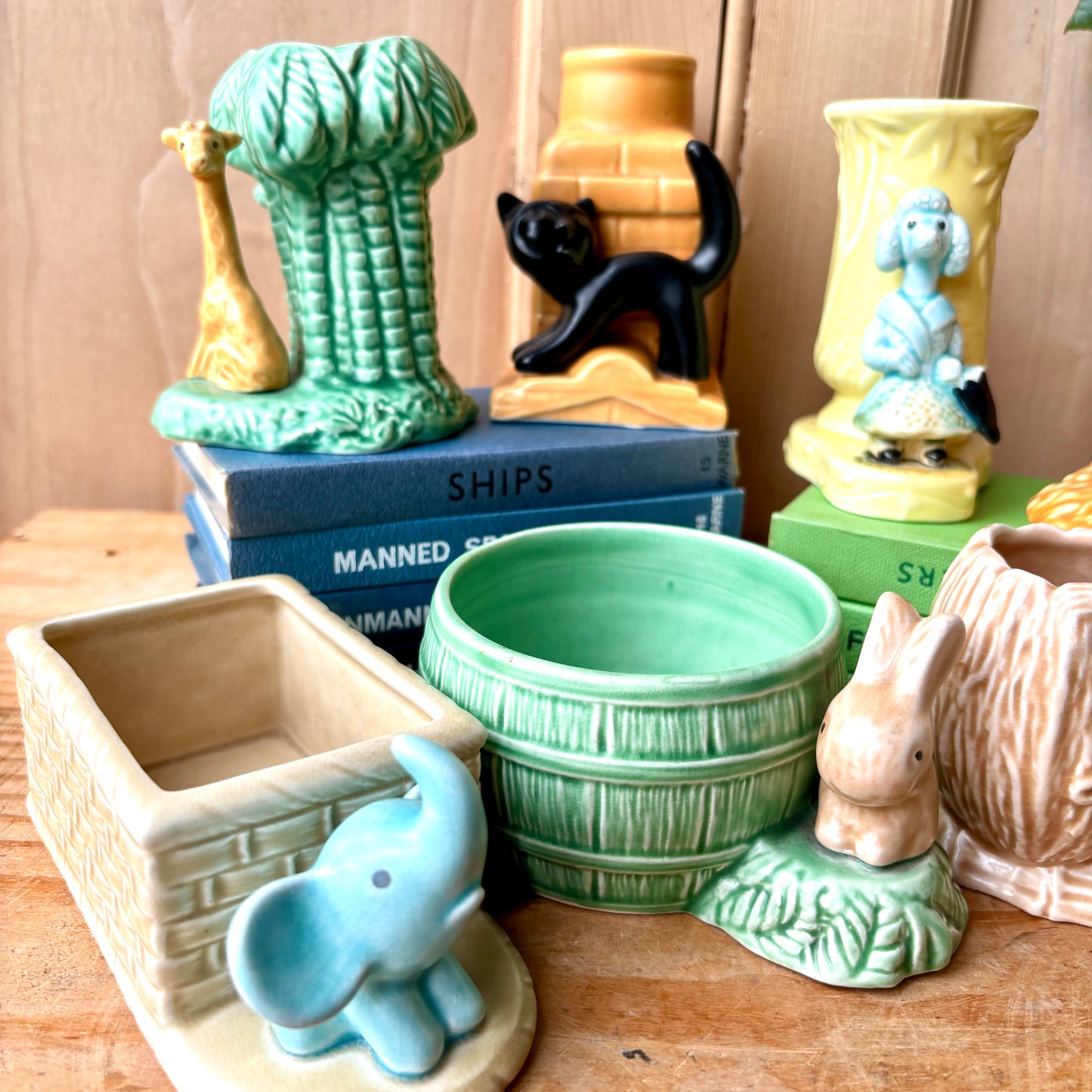 Vintage SylvaC Bud Vases, SylvaC Trinket Dishes
