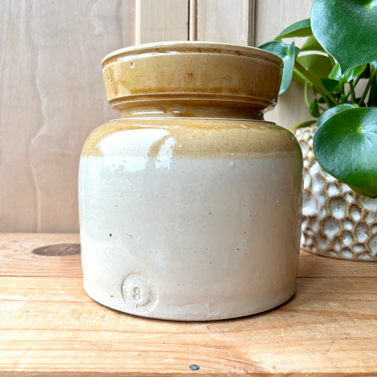 Vintage Stoneware 3lb Butter Crock