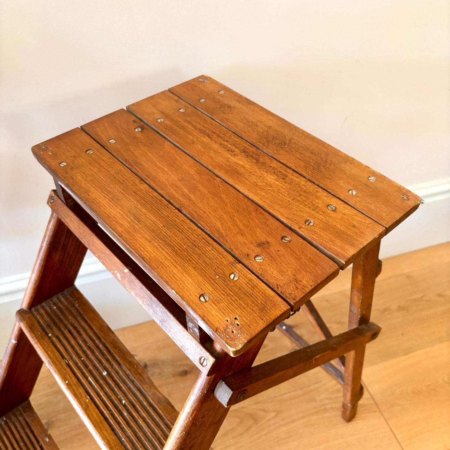 Small Vintage Wooden Step Ladder