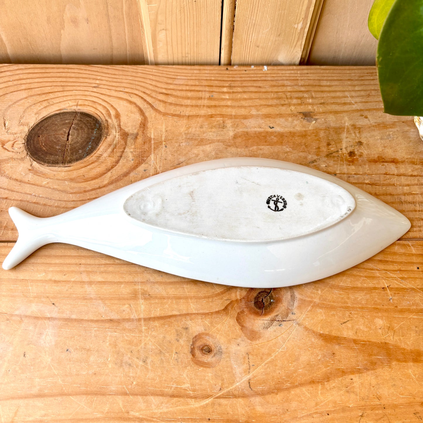 Vintage Gustavsberg "Fladen" Fish Dish by Stig Lindberg