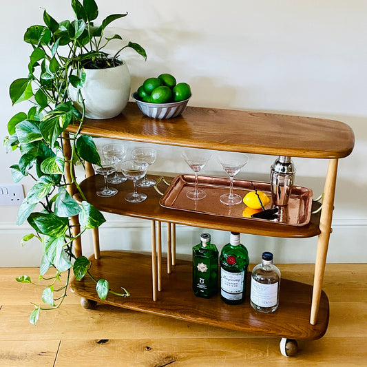 Ercol Trolley Bookcase, Baby giraffe.