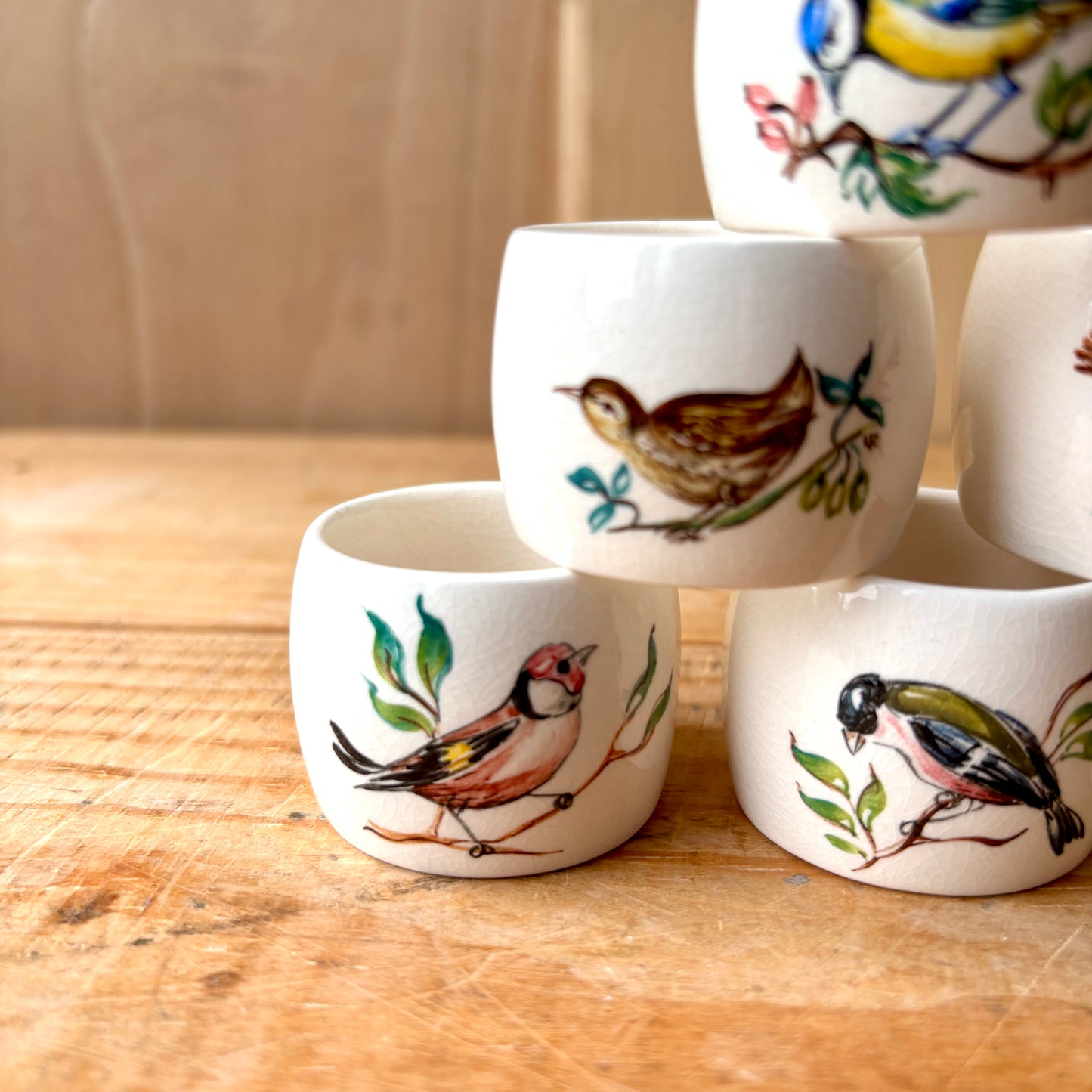 Vintage Boxed Set of Portmeirion Birds of Britian Napkin Rings