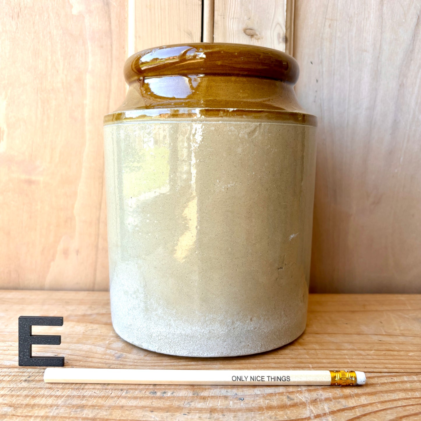 Vintage stoneware jars