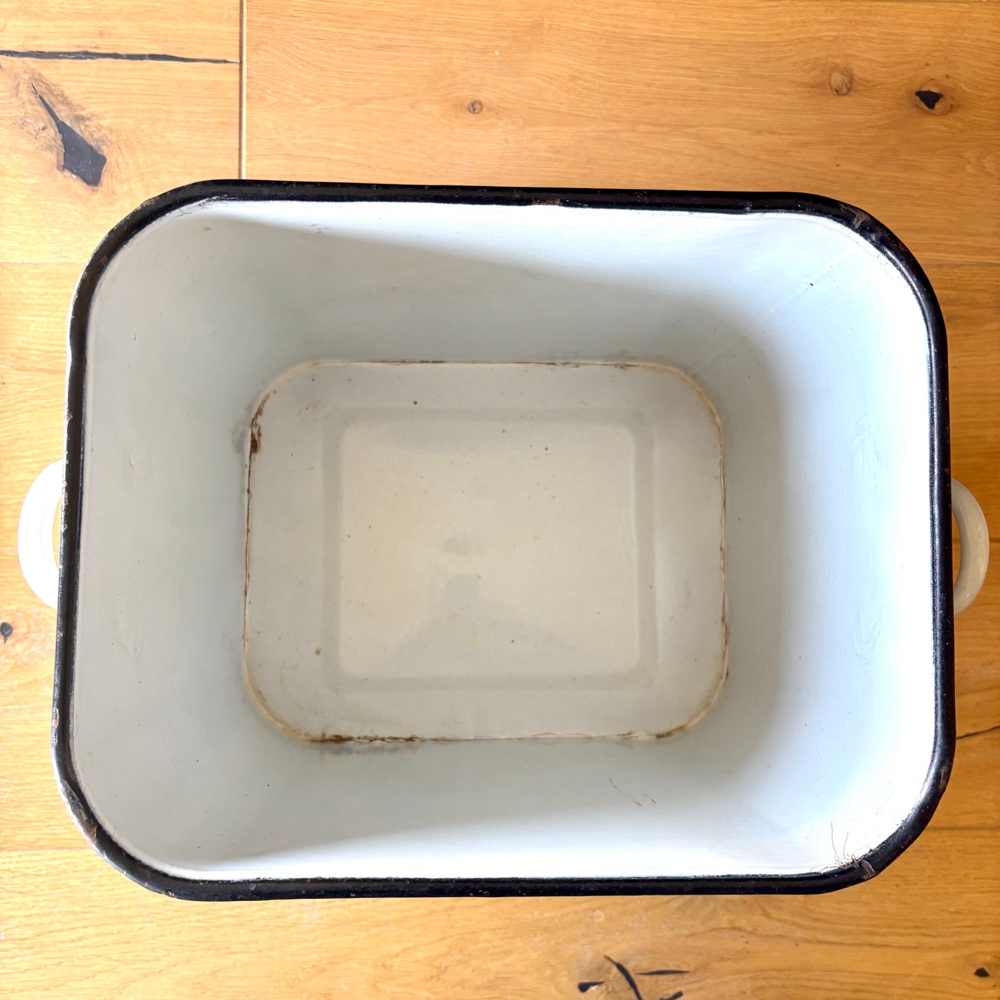 Vintage Enamel Bread Bin