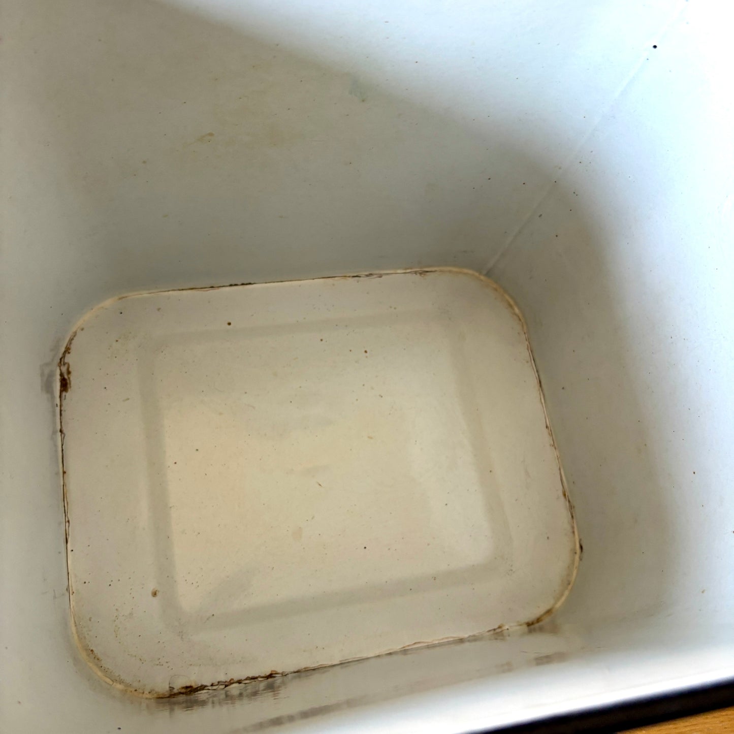 Vintage Enamel Bread Bin