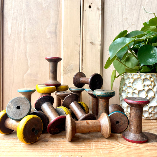 Vintage Wooden Bobbins