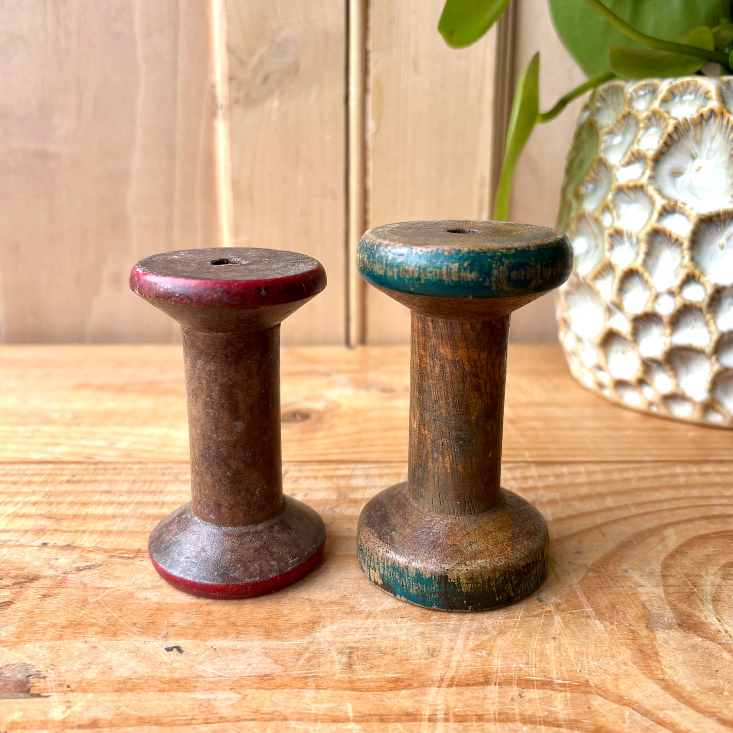 Vintage Wooden Bobbins